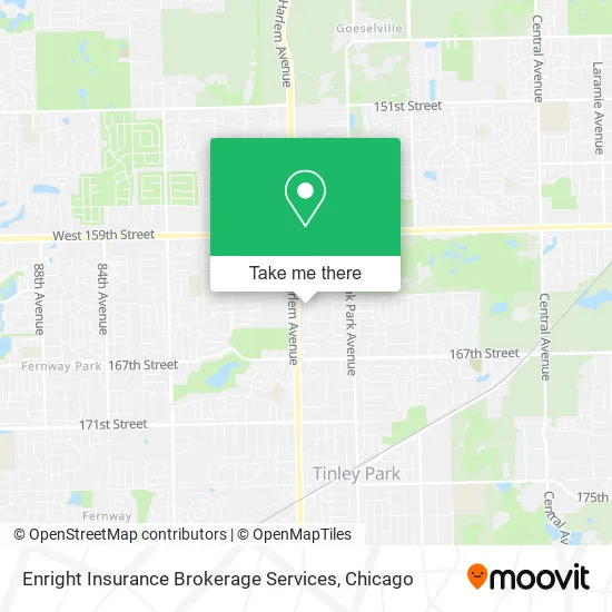 Enright Insurance Brokerage Services map