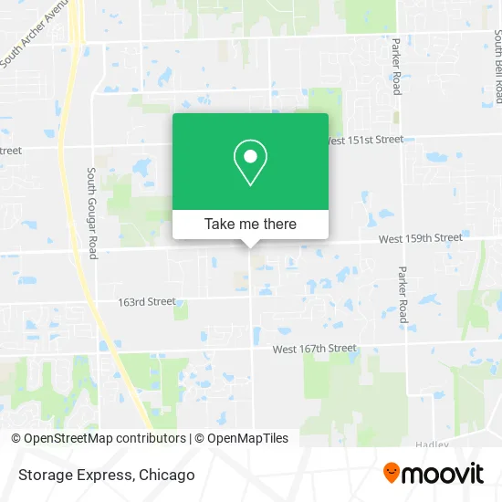 Storage Express map
