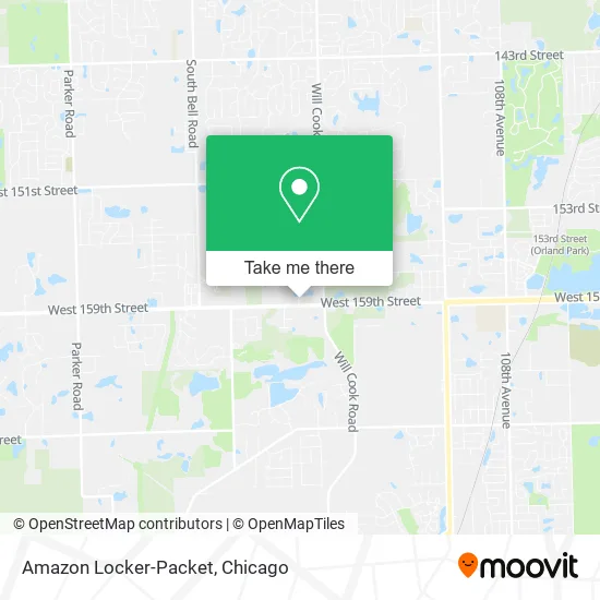 Amazon Locker-Packet map