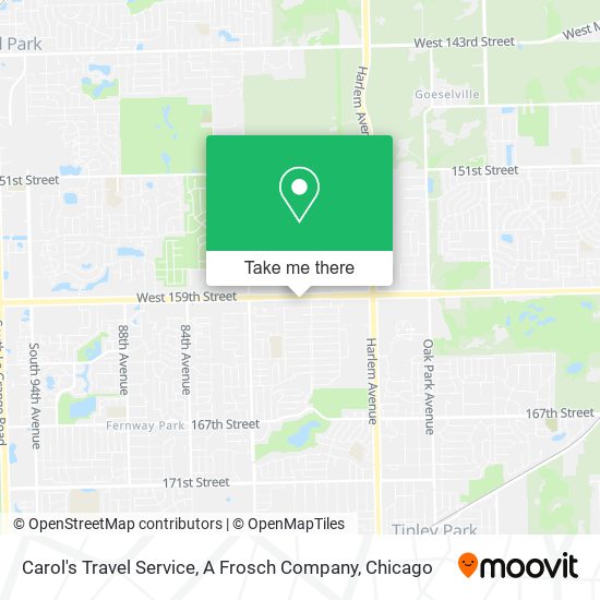 Carol's Travel Service, A Frosch Company map