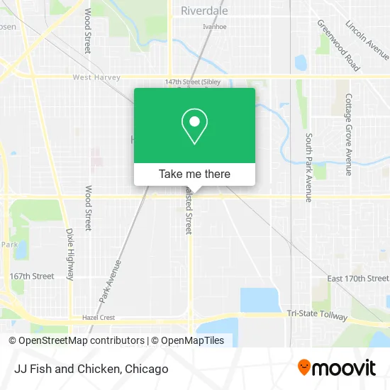 JJ Fish and Chicken map