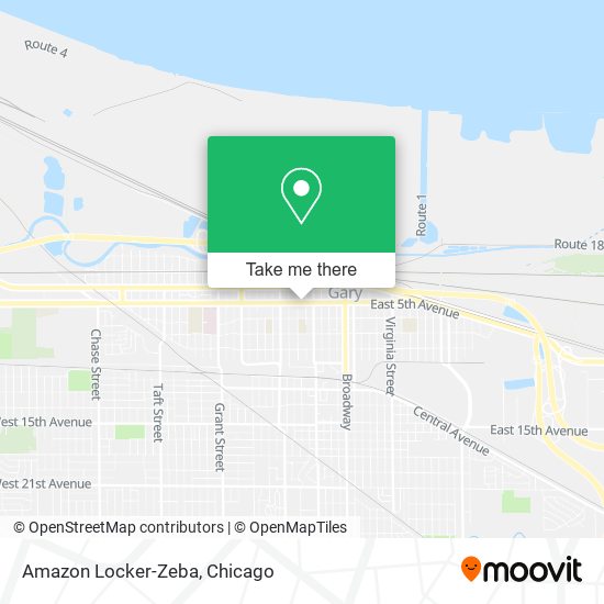 Amazon Locker-Zeba map