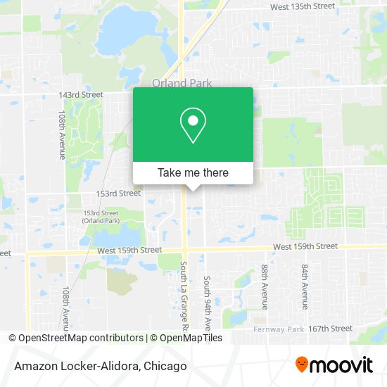Amazon Locker-Alidora map