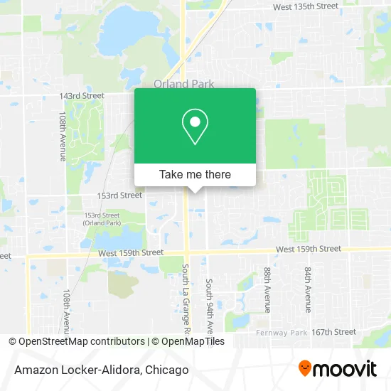 Mapa de Amazon Locker-Alidora