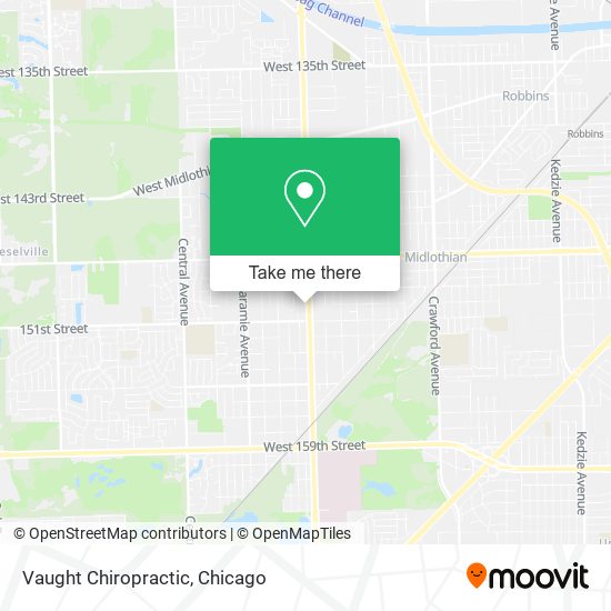 Vaught Chiropractic map