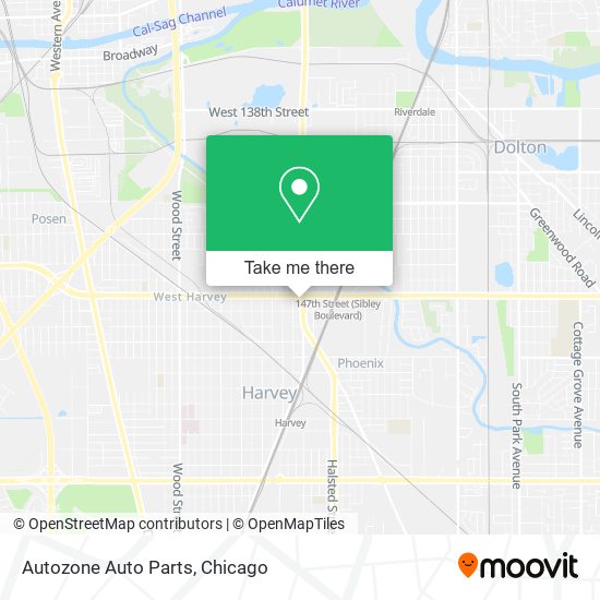 Mapa de Autozone Auto Parts