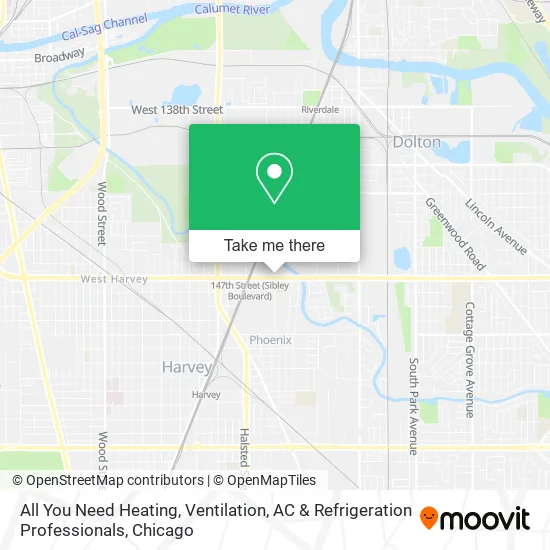 All You Need Heating, Ventilation, AC & Refrigeration Professionals map