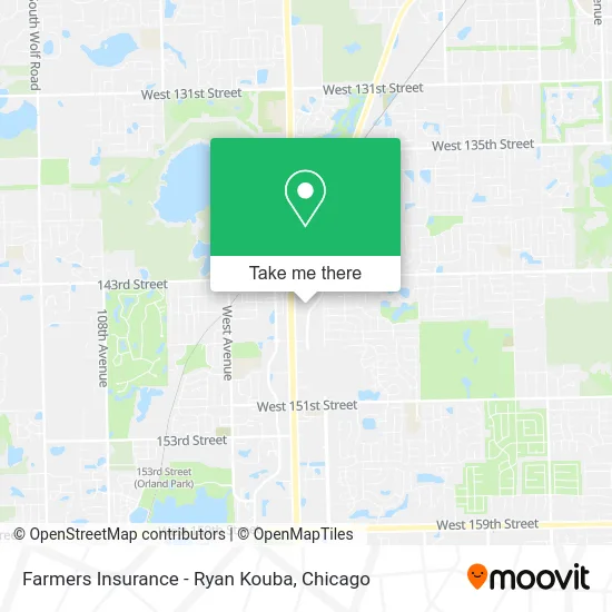 Farmers Insurance - Ryan Kouba map