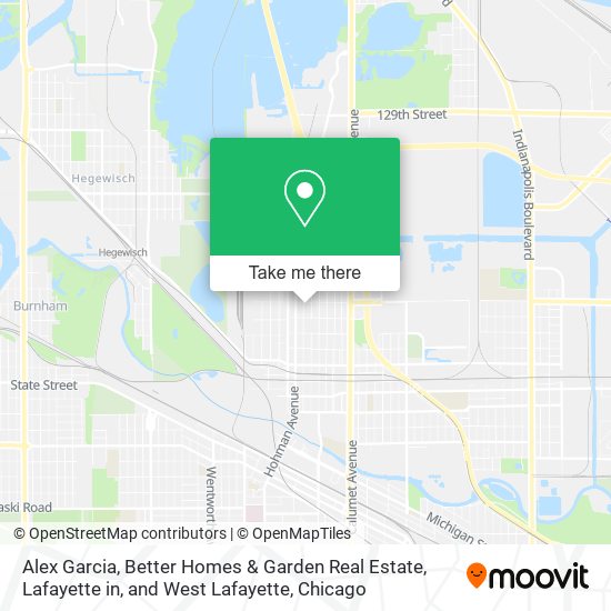 Alex Garcia, Better Homes & Garden Real Estate, Lafayette in, and West Lafayette map