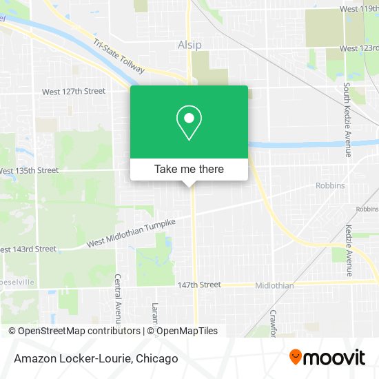 Mapa de Amazon Locker-Lourie