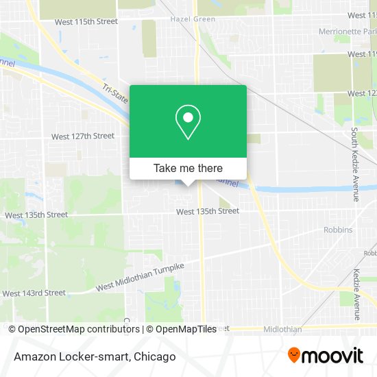 Mapa de Amazon Locker-smart