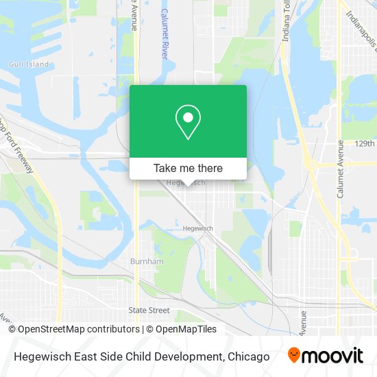 Hegewisch East Side Child Development map