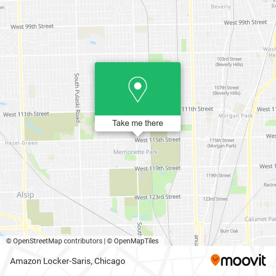 Amazon Locker-Saris map