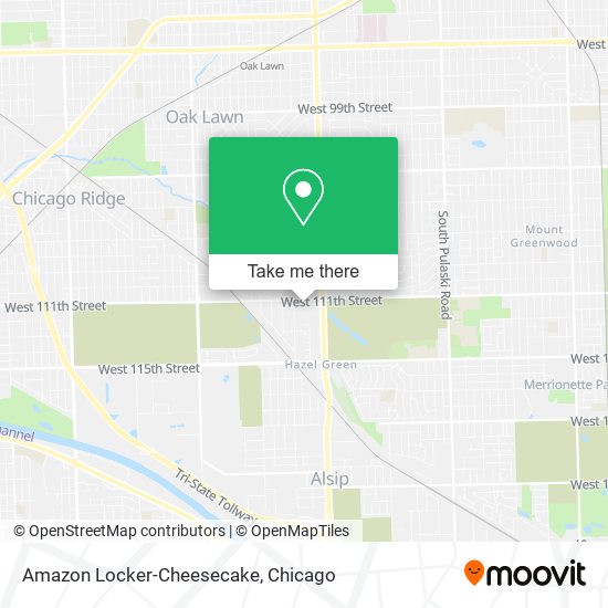 Mapa de Amazon Locker-Cheesecake
