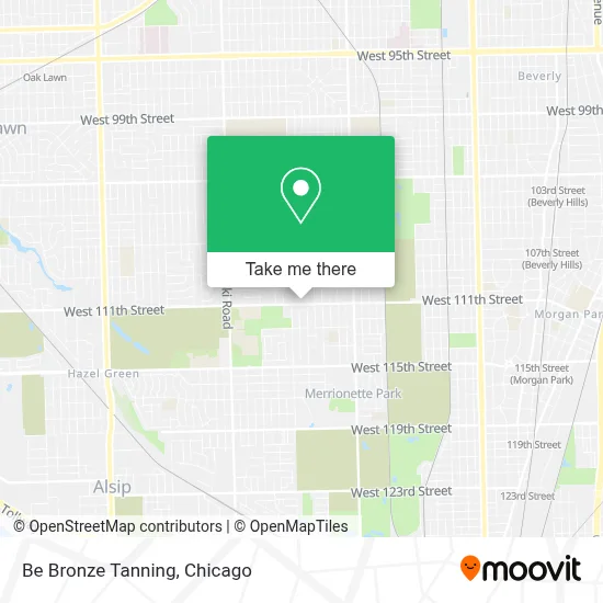 Be Bronze Tanning map