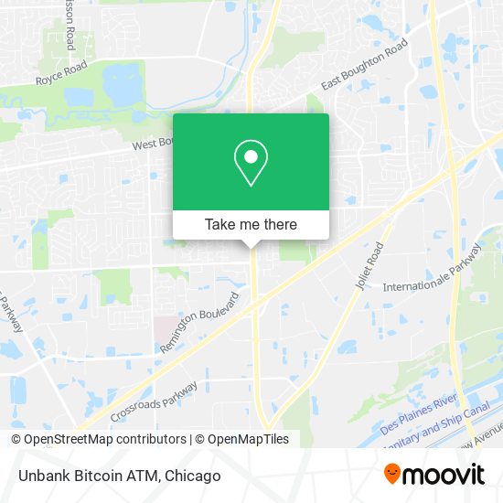 Unbank Bitcoin ATM map