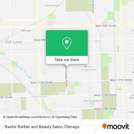 Mapa de Bashir Barber and Beauty Salon