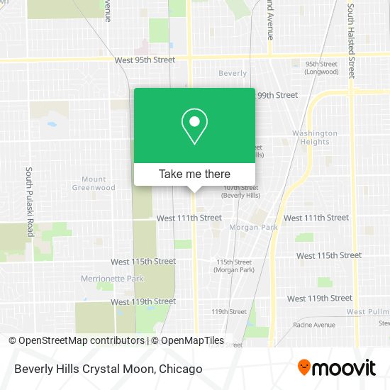 Beverly Hills Crystal Moon map