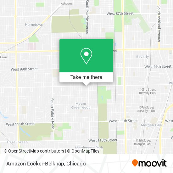 Amazon Locker-Belknap map