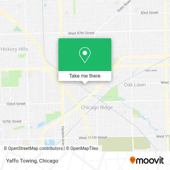 Yaffo Towing map