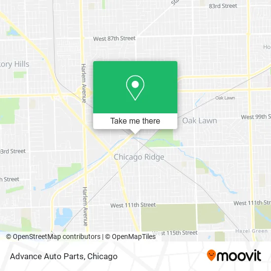 Advance Auto Parts map