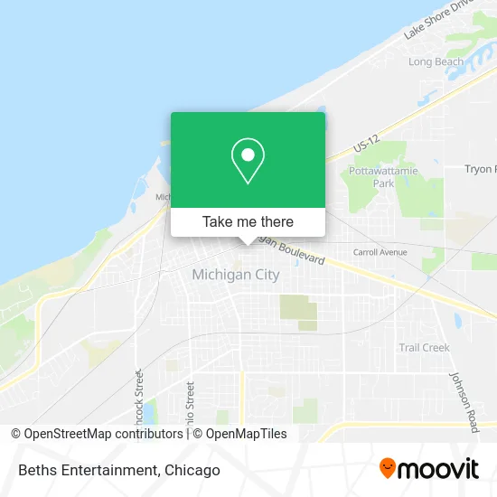 Beths Entertainment map