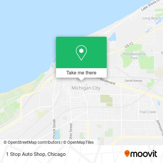 Mapa de 1 Stop Auto Shop