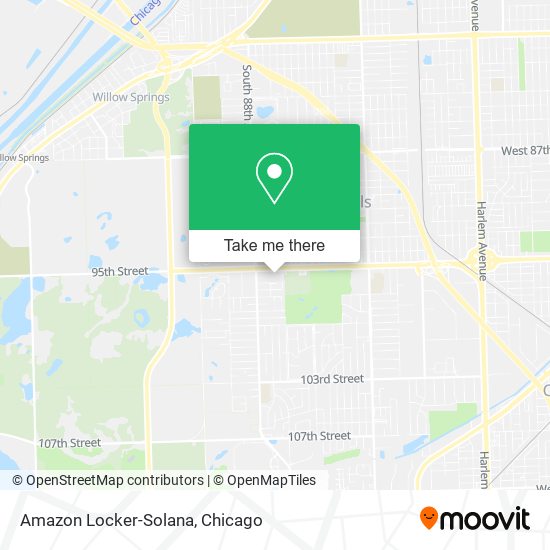 Amazon Locker-Solana map