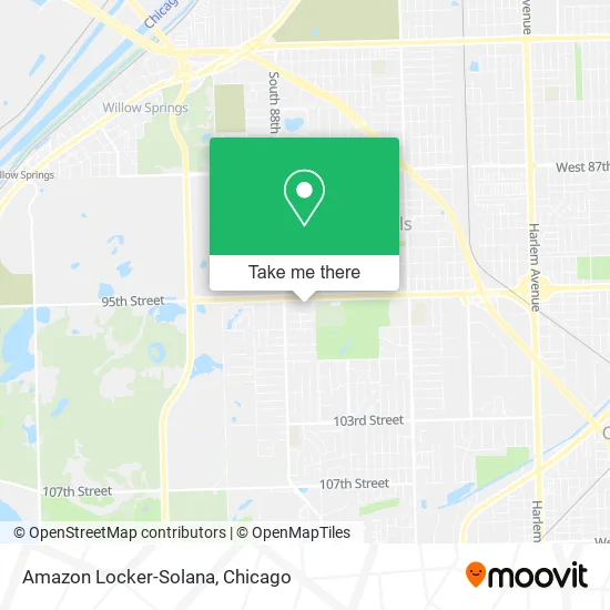 Amazon Locker-Solana map
