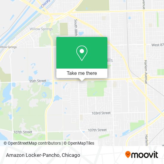 Amazon Locker-Pancho map