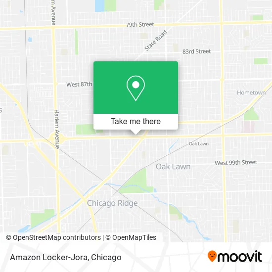 Amazon Locker-Jora map