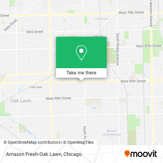 Amazon Fresh-Oak Lawn map
