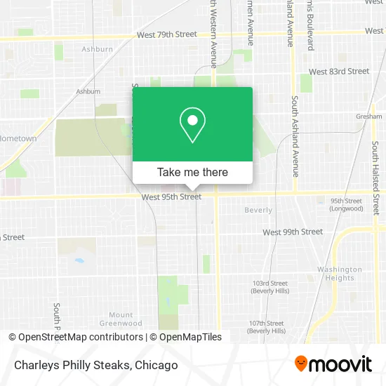 Charleys Philly Steaks map