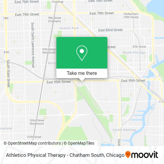 Mapa de Athletico Physical Therapy - Chatham South
