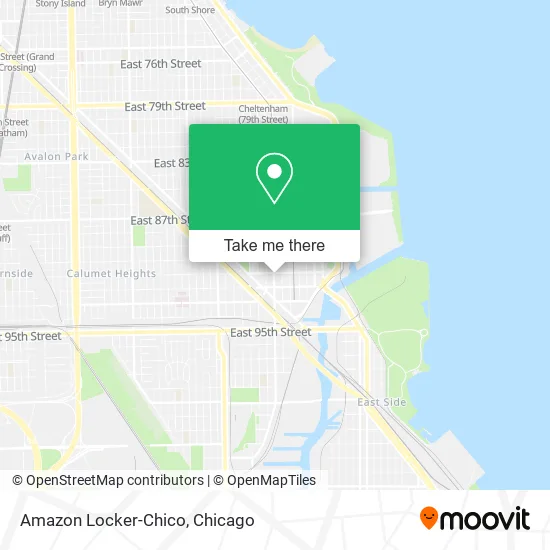Amazon Locker-Chico map