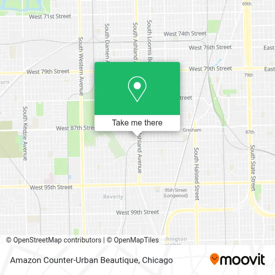 Amazon Counter-Urban Beautique map