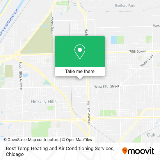 Best Temp Heating and Air Conditioning Services map