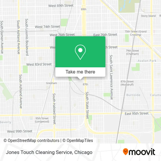 Jones Touch Cleaning Service map