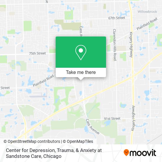 Center for Depression, Trauma, & Anxiety at Sandstone Care map