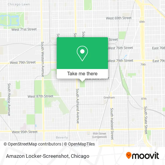 Amazon Locker-Screenshot map