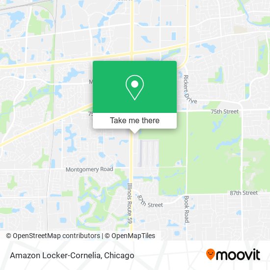 Amazon Locker-Cornelia map
