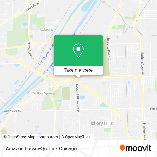 Amazon Locker-Queline map