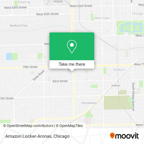 Mapa de Amazon Locker-Aronas