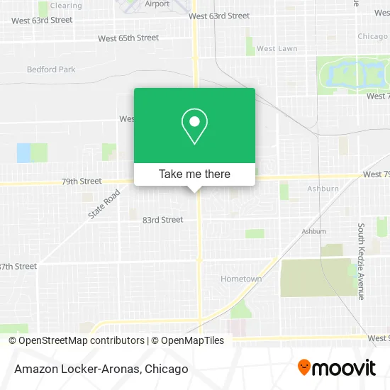 Amazon Locker-Aronas map