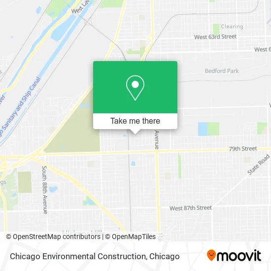 Chicago Environmental Construction map