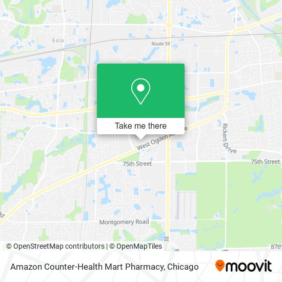 Amazon Counter-Health Mart Pharmacy map