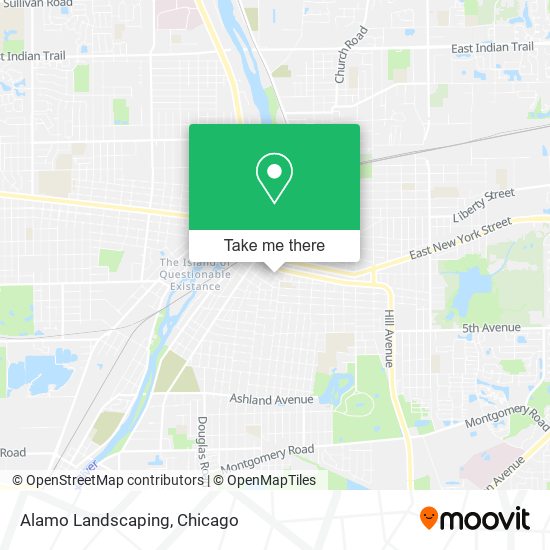 Alamo Landscaping map