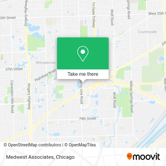 Medwest Associates map