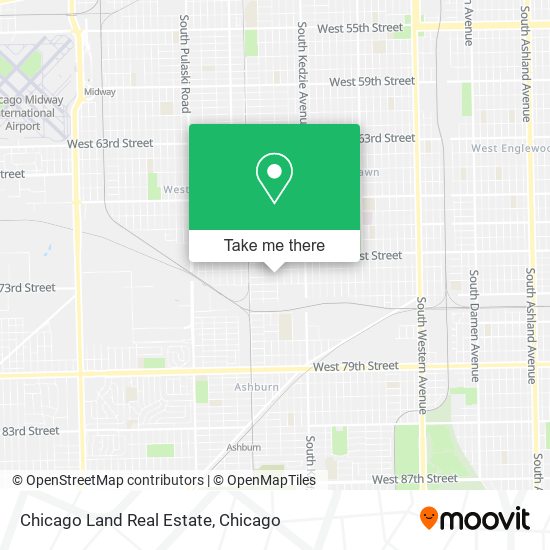 Chicago Land Real Estate map