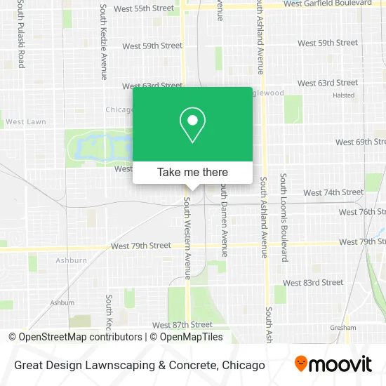 Great Design Lawnscaping & Concrete map